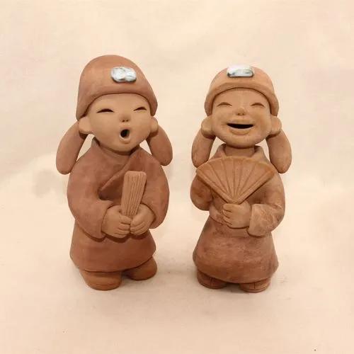 中华古文明彩陶胶泥玩具打机井弹泥球