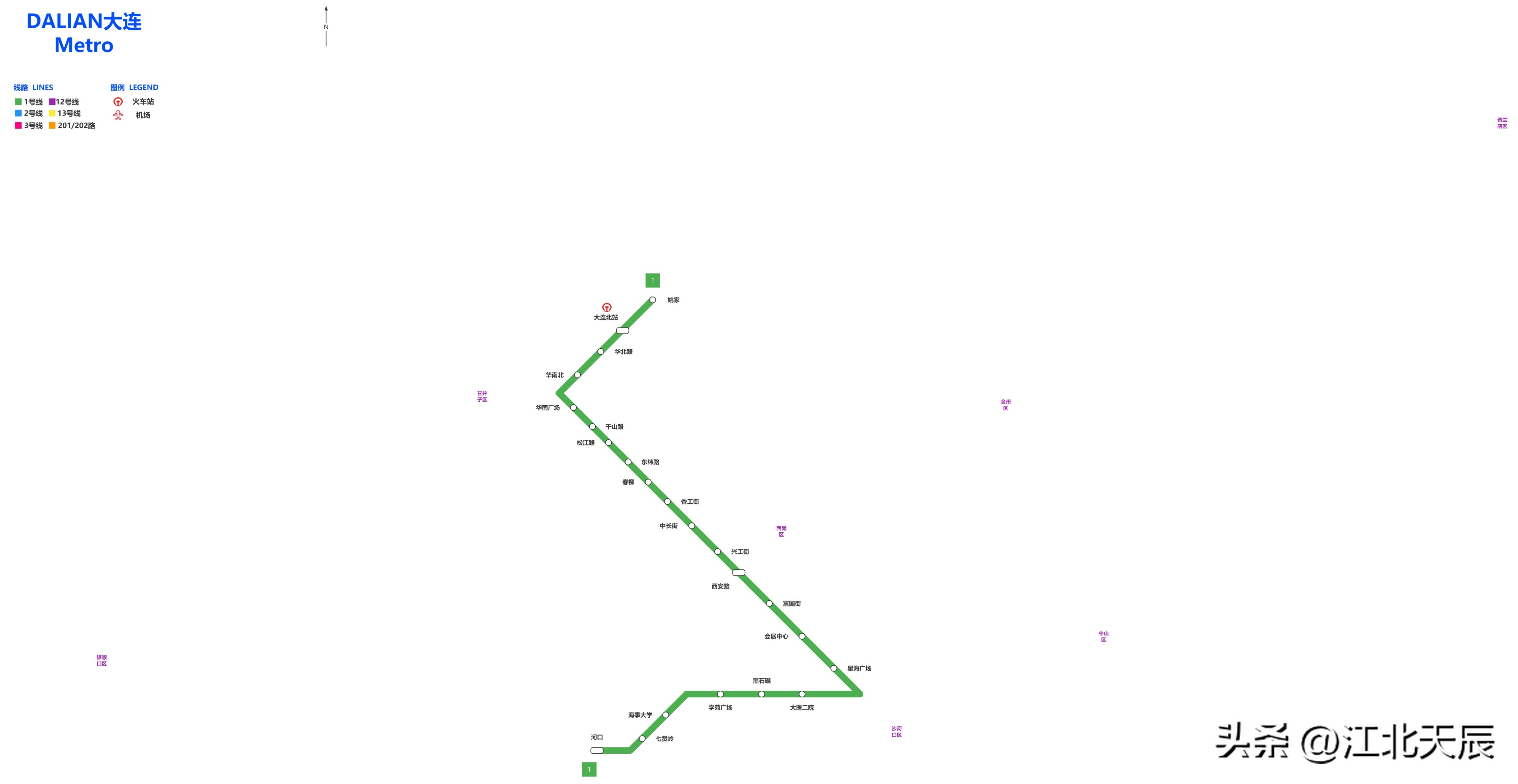 大连轨道交通系统进行简要介绍,大连轨道交通规划线路