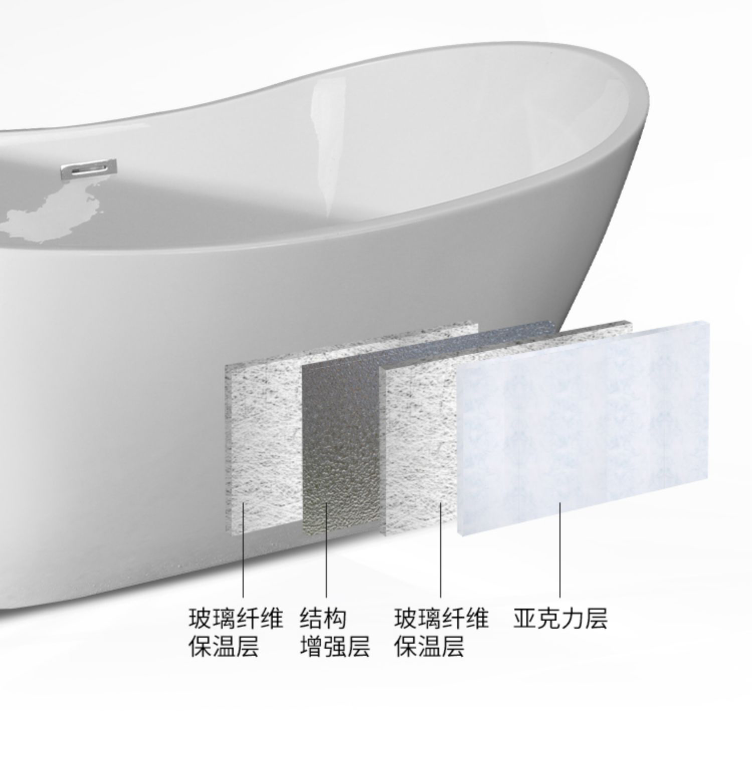 浴缸安装水管预留尺寸示意图,浴缸选购技巧及安装方法