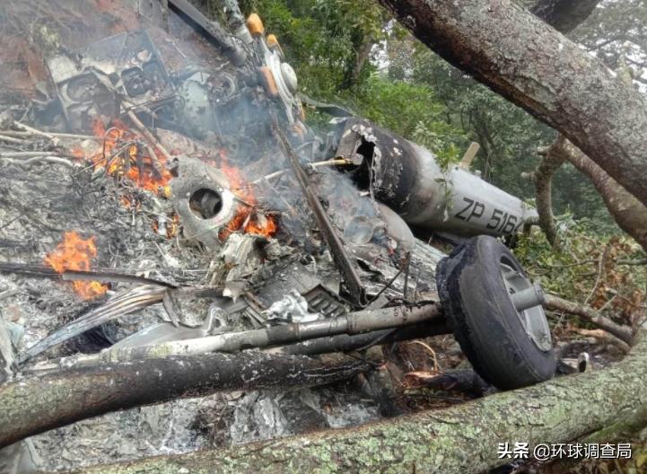 印军机坠毁最新消息,印军直升机坠毁