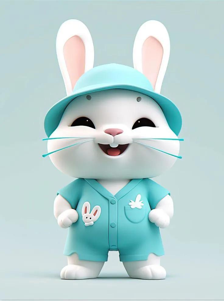 兔子卡通形象系列,卡通可爱的小兔子大全