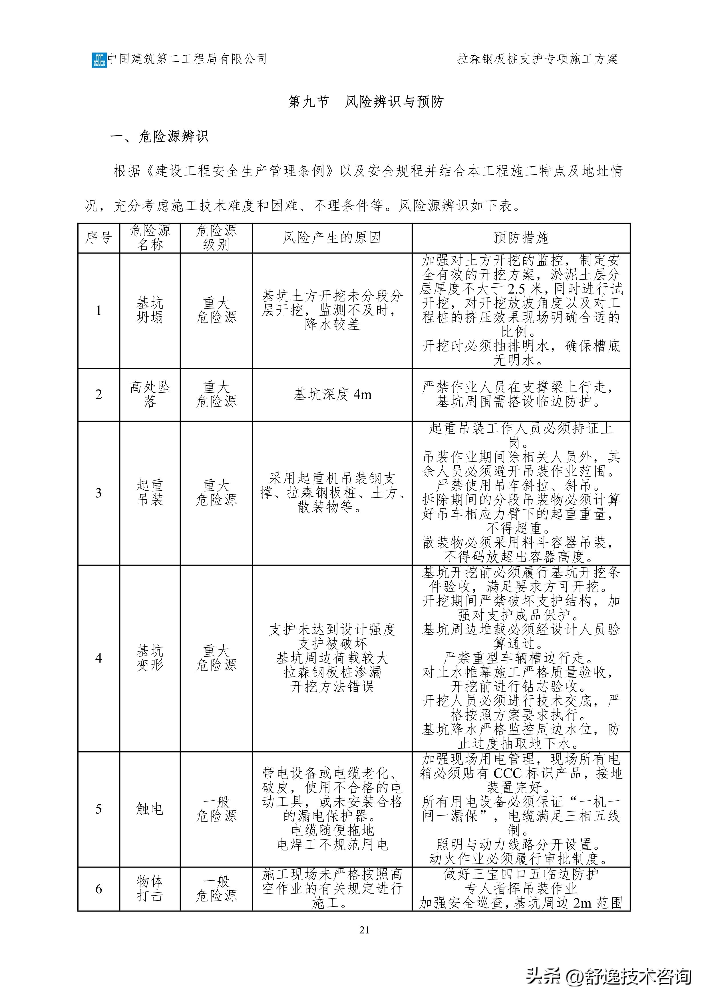 拉森钢板桩支护施工服务方案,拉森钢板桩基坑支护方案