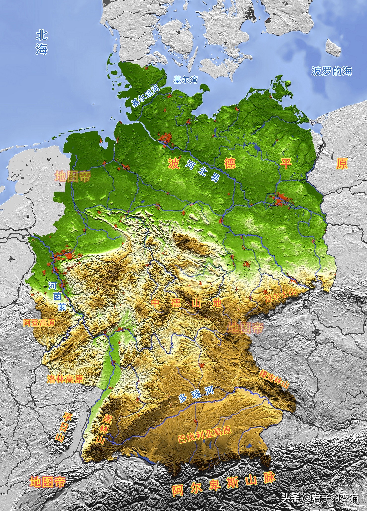 德国南部和北部哪个好,德国为什么西部发达