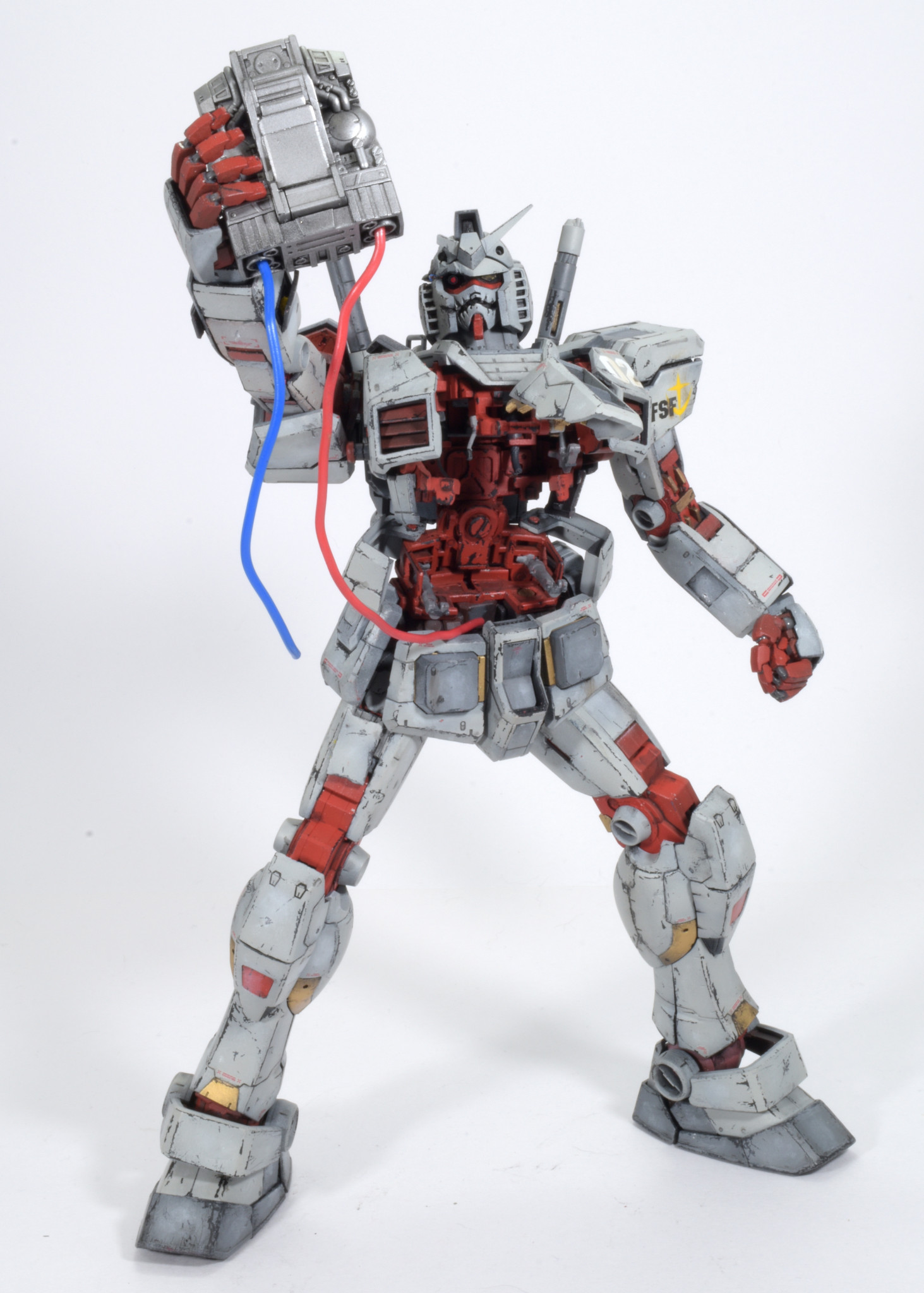 独角兽高达模型生化危机,元祖高达核心战机怎么装