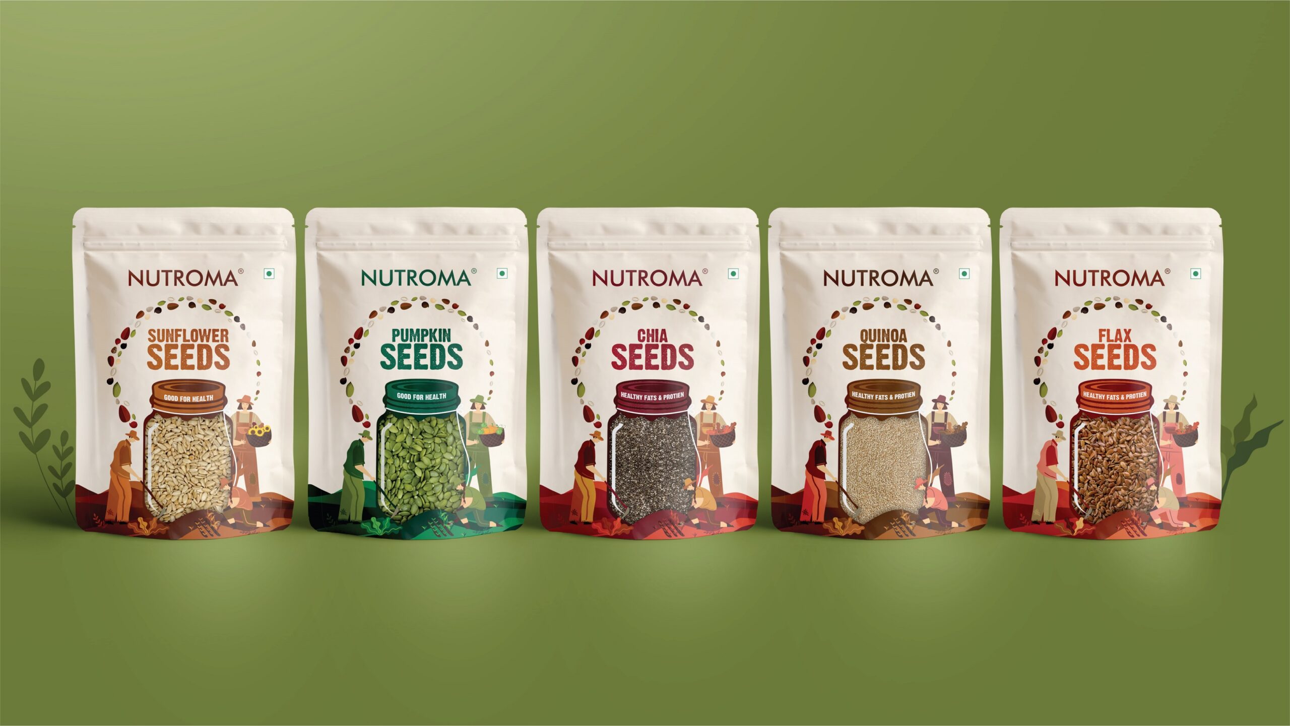 NUTROMA种子包装设计via:deicebreaker