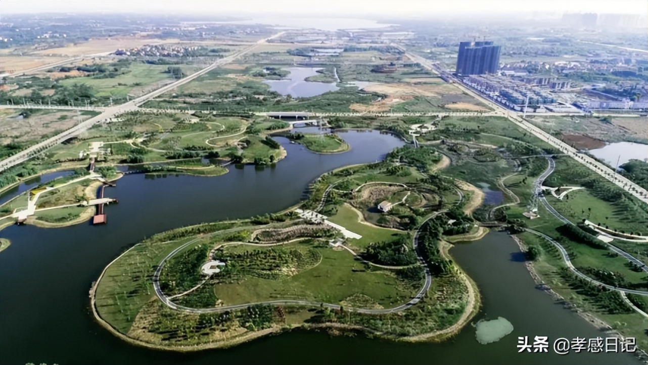 孝感邓家河湿地公园投资多少钱,90亿巨资的河滩公园