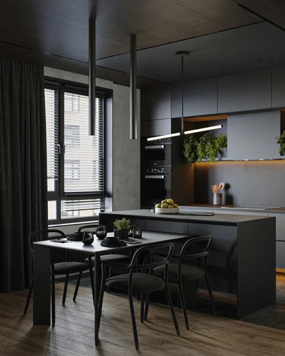 极简风格墨绿,极简主义墨绿色