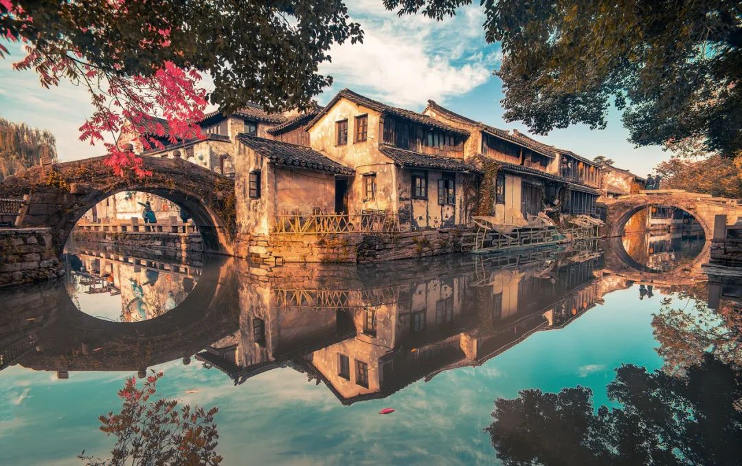 中国第一水乡周庄美景图片,苏州古镇周庄中国第一水乡