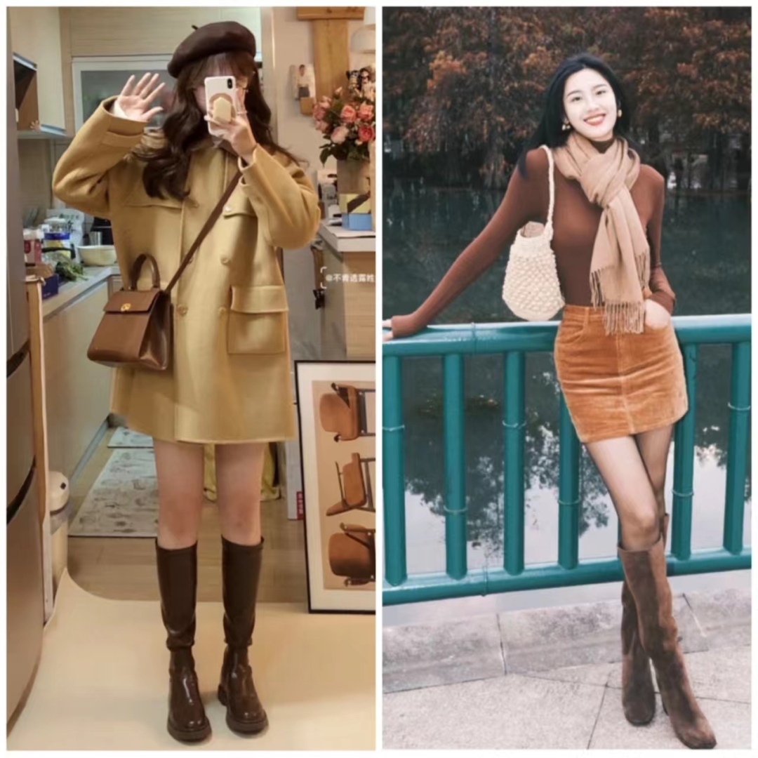 显高又显瘦的长筒靴,显瘦百搭又好看长筒宽靴