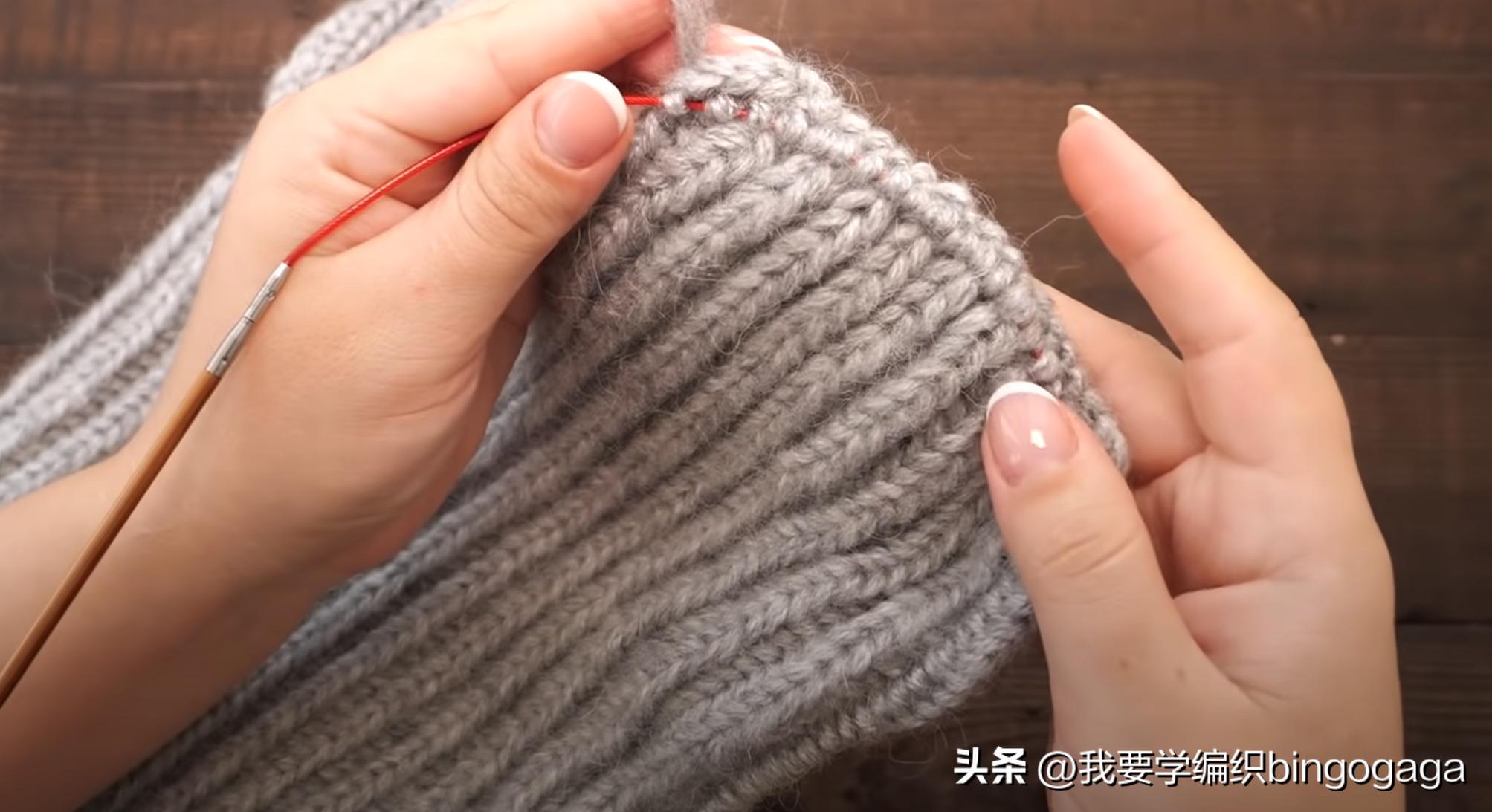 新款兔耳帽风雪帽编织教程,半檐冬季保暖帽编织教程