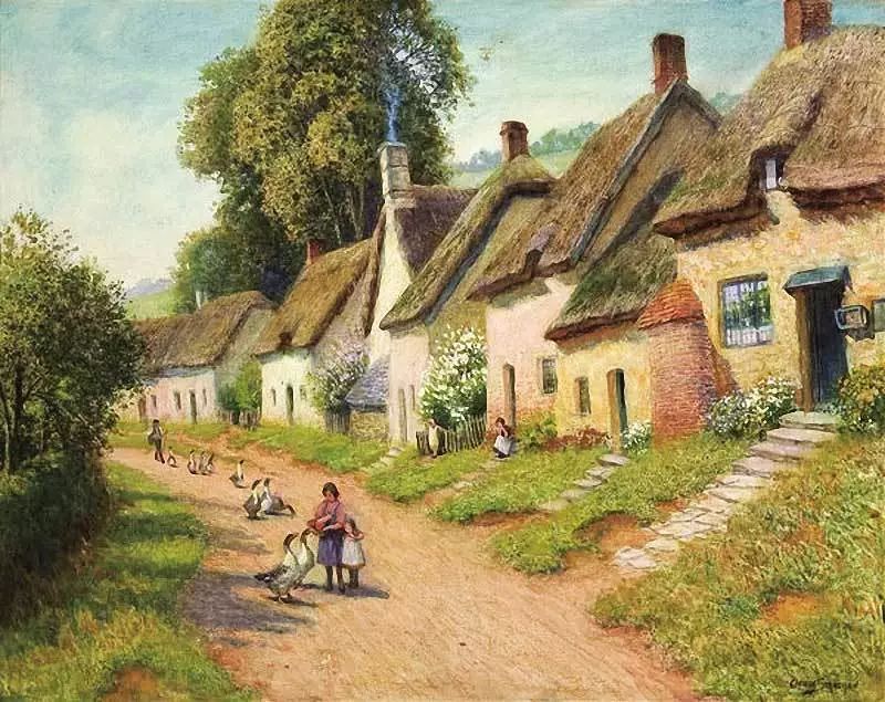 水彩画家约瑟夫的城市风光作品,英国水彩画家理查德索恩