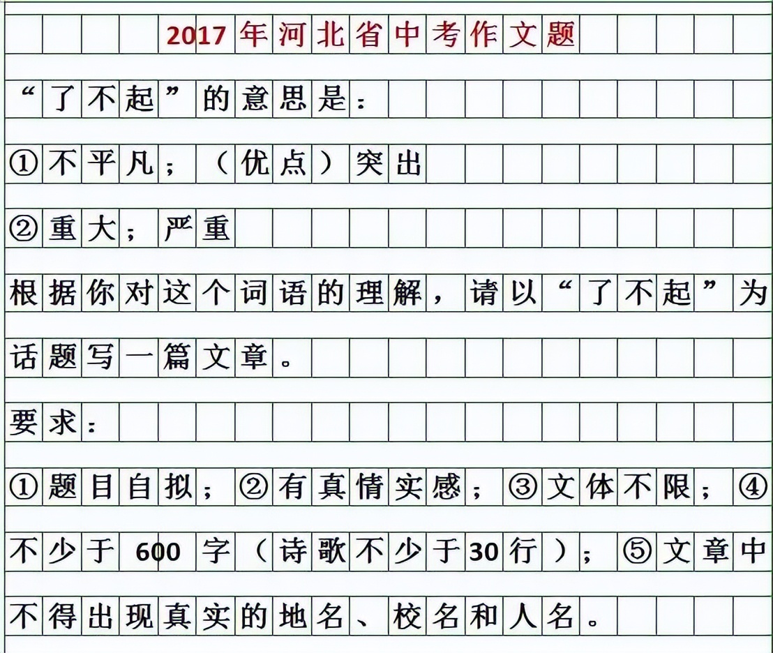 河北2022中考语文作文怎么写,河北2022年中考作文题目是什么