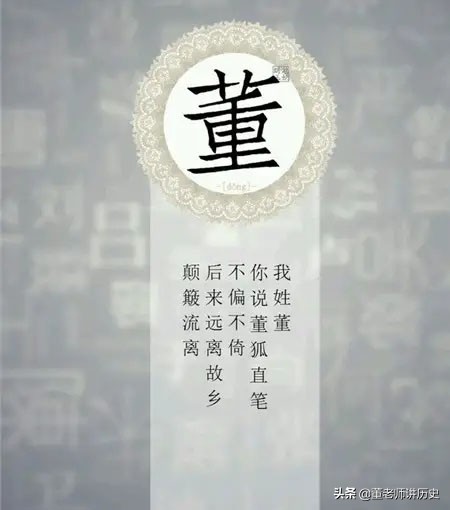 董姓女名人,董姓名人排行榜