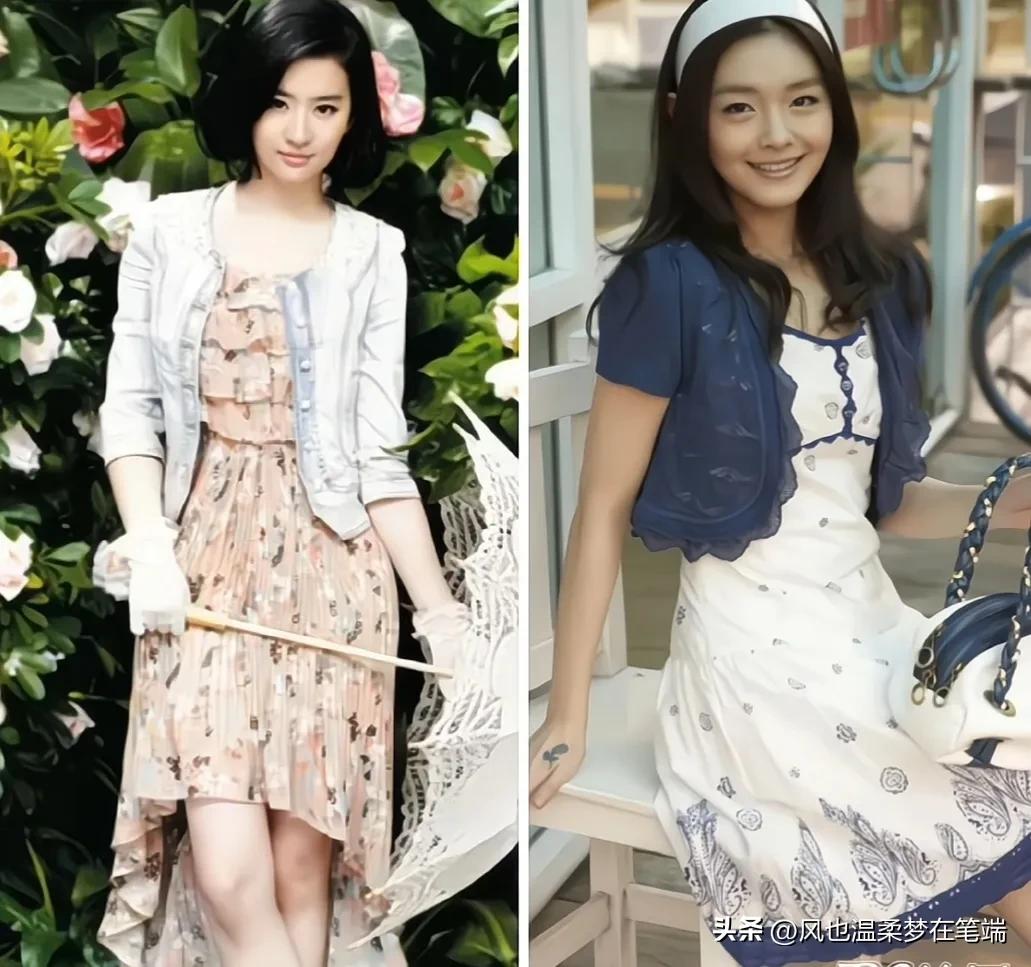 刘亦菲大s同框,刘亦菲和现在明星古装对比