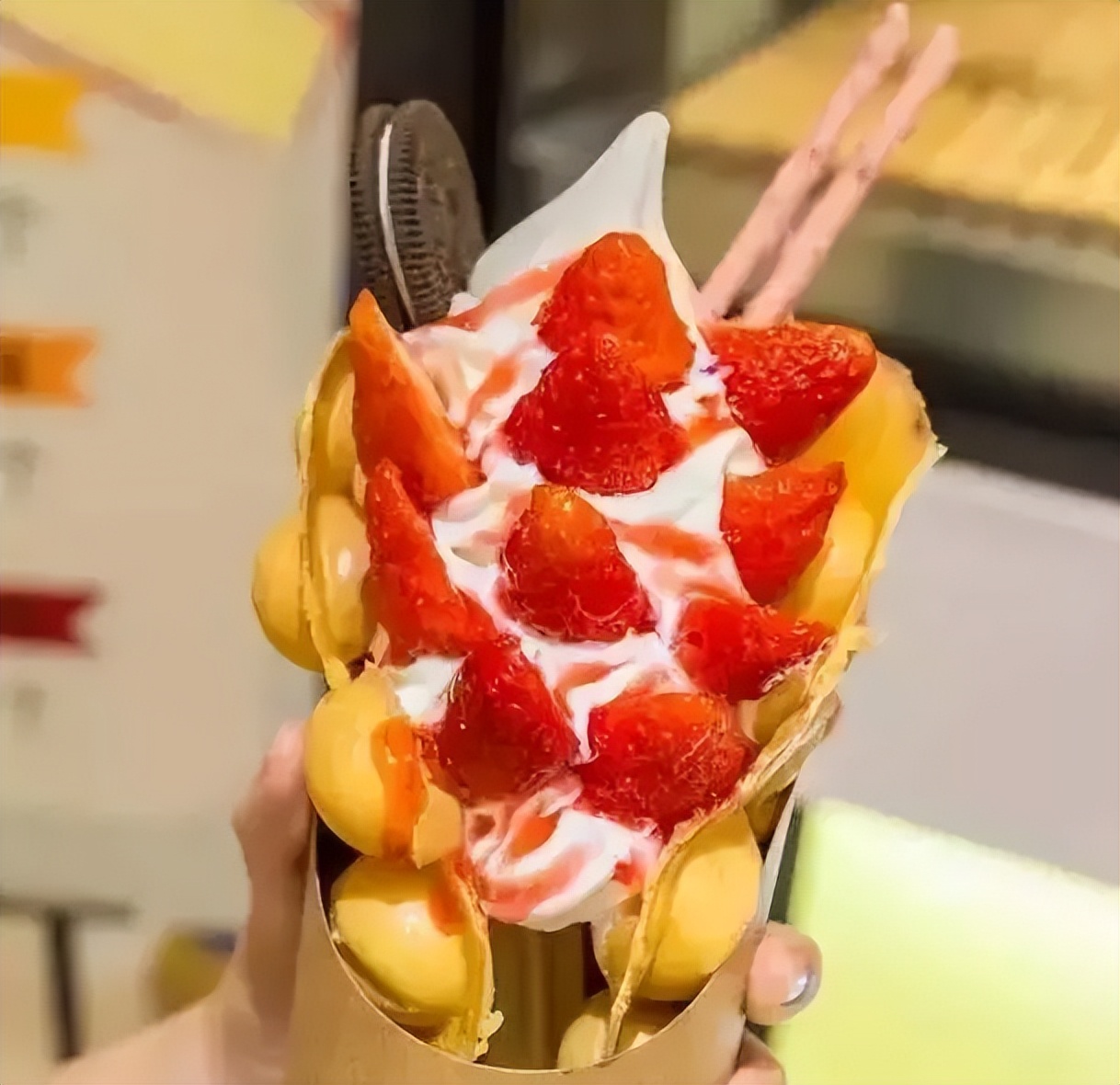 大热的天儿，来只鸡蛋仔冰淇淋吧