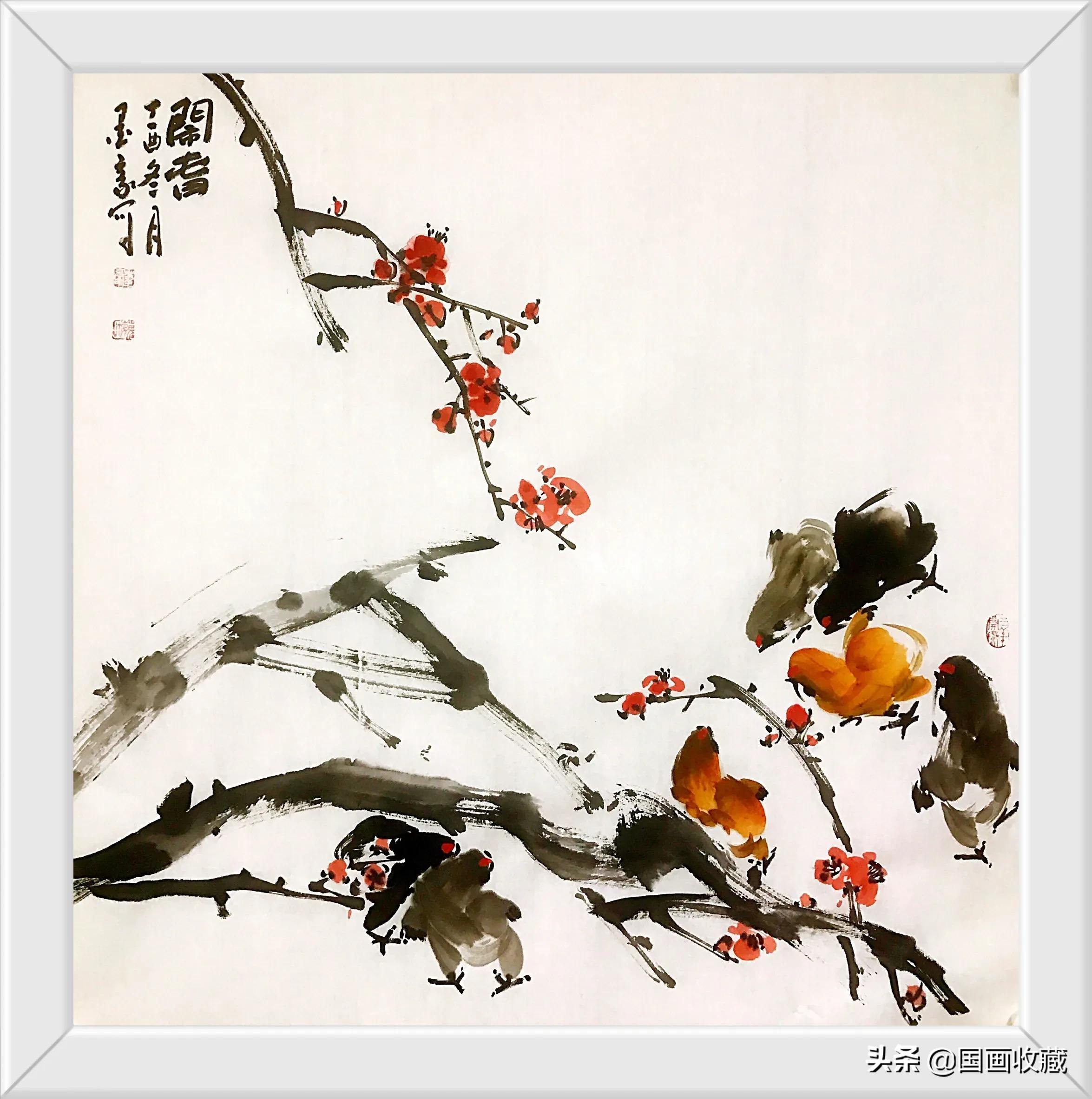 墨豪画鸡高清大图,墨豪画鸡创意作品