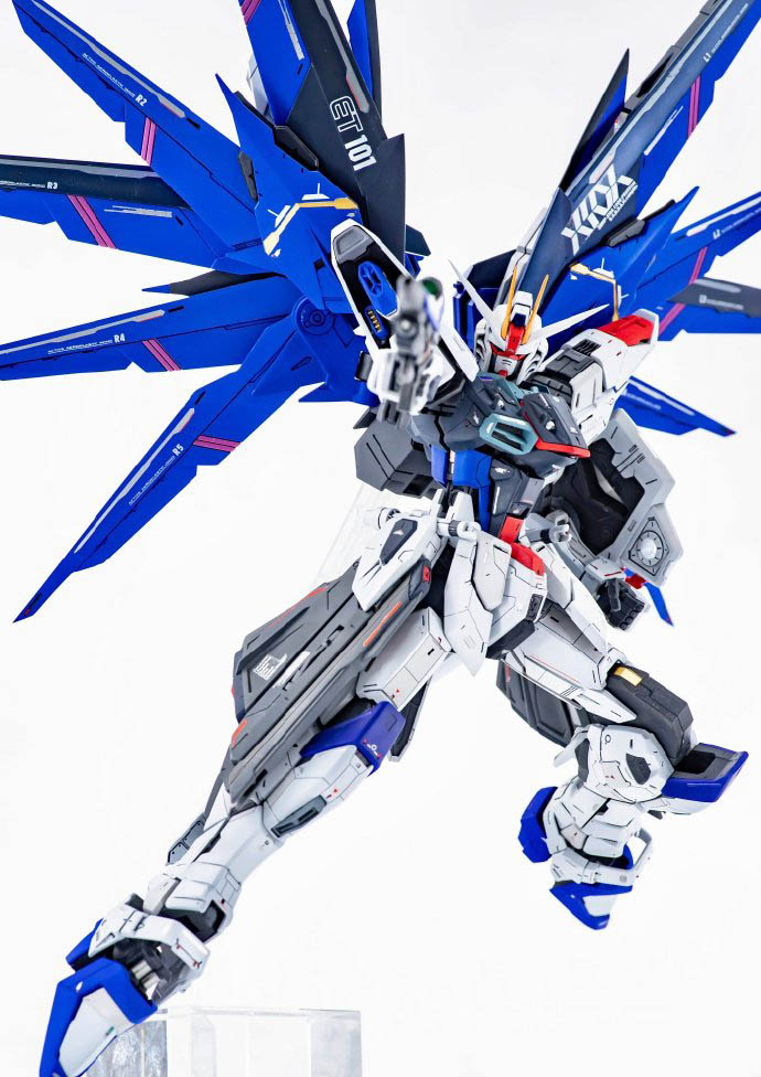蓝色机动高达战士模型佳作合集，圣约高达模型大家还能认出吗？