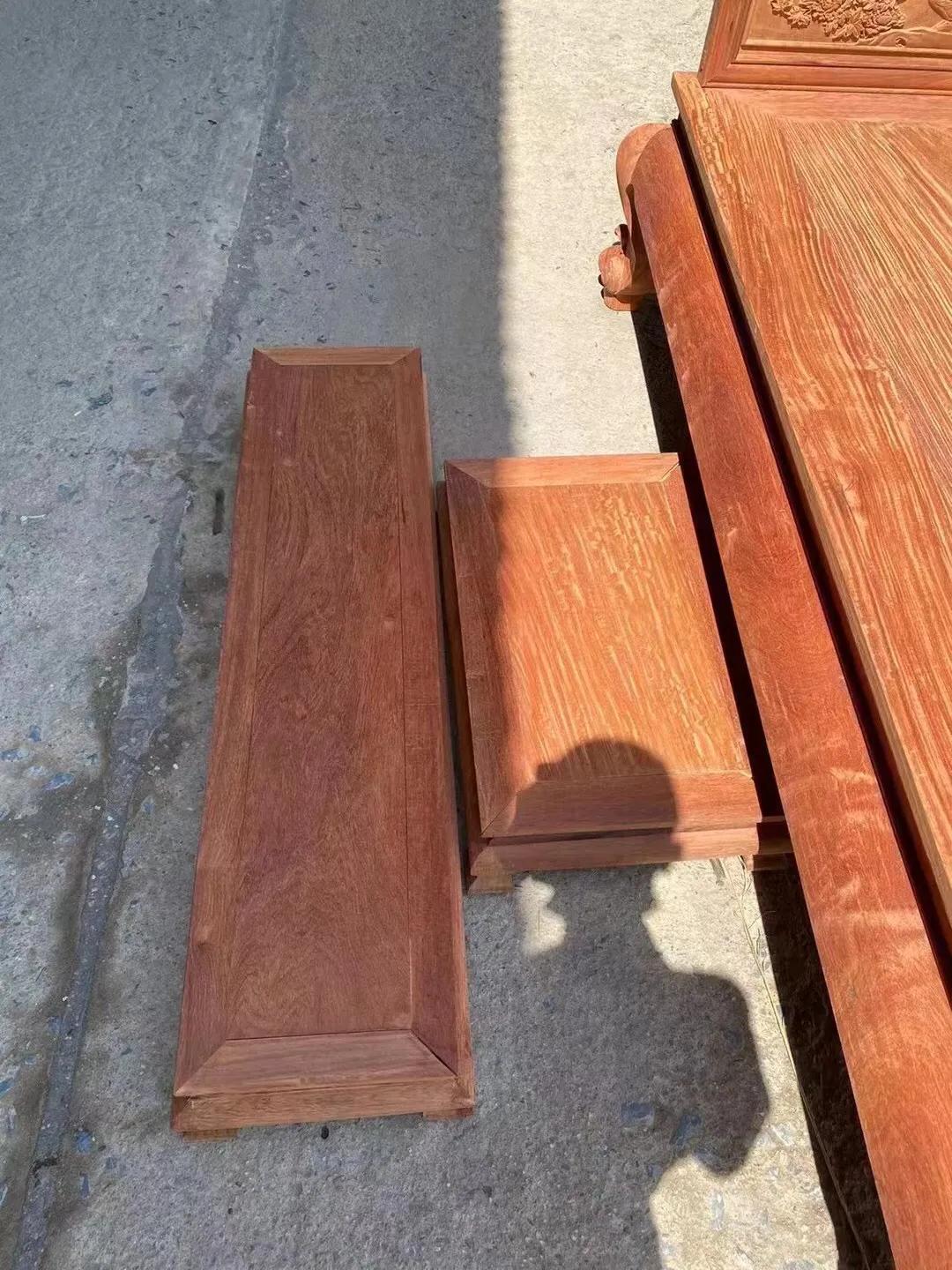 花梨罗汉床三件套图片,缅甸花梨木罗汉床和明式床哪个好