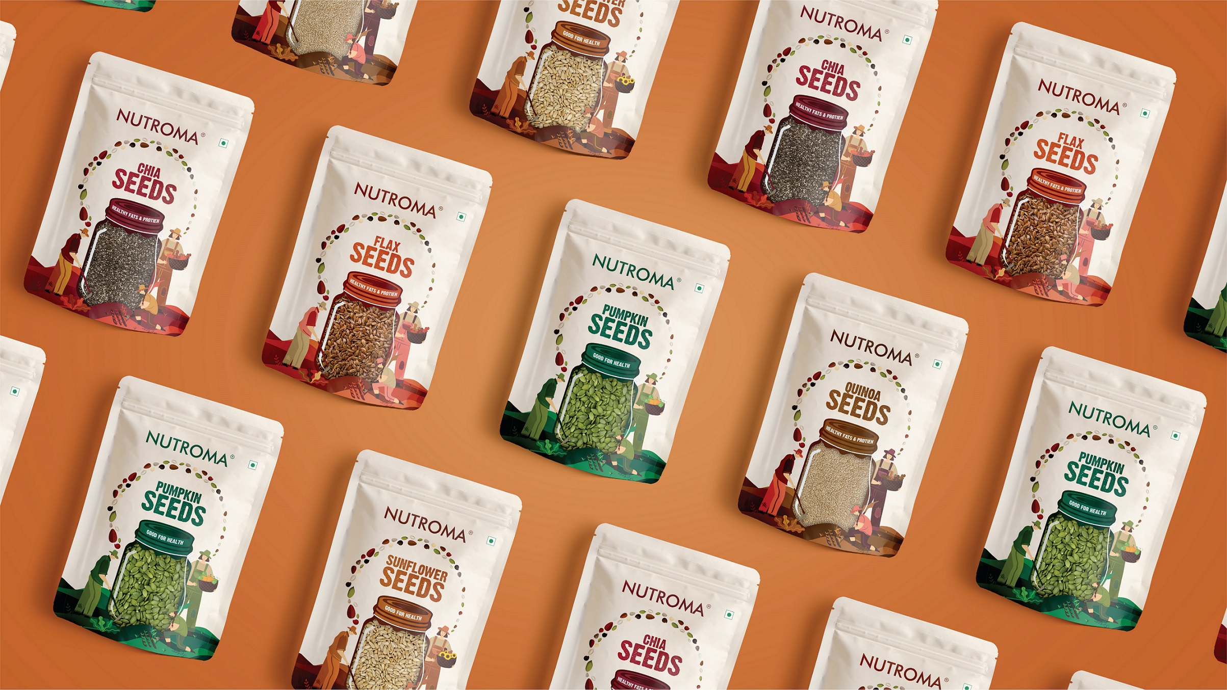 NUTROMA种子包装设计via:deicebreaker