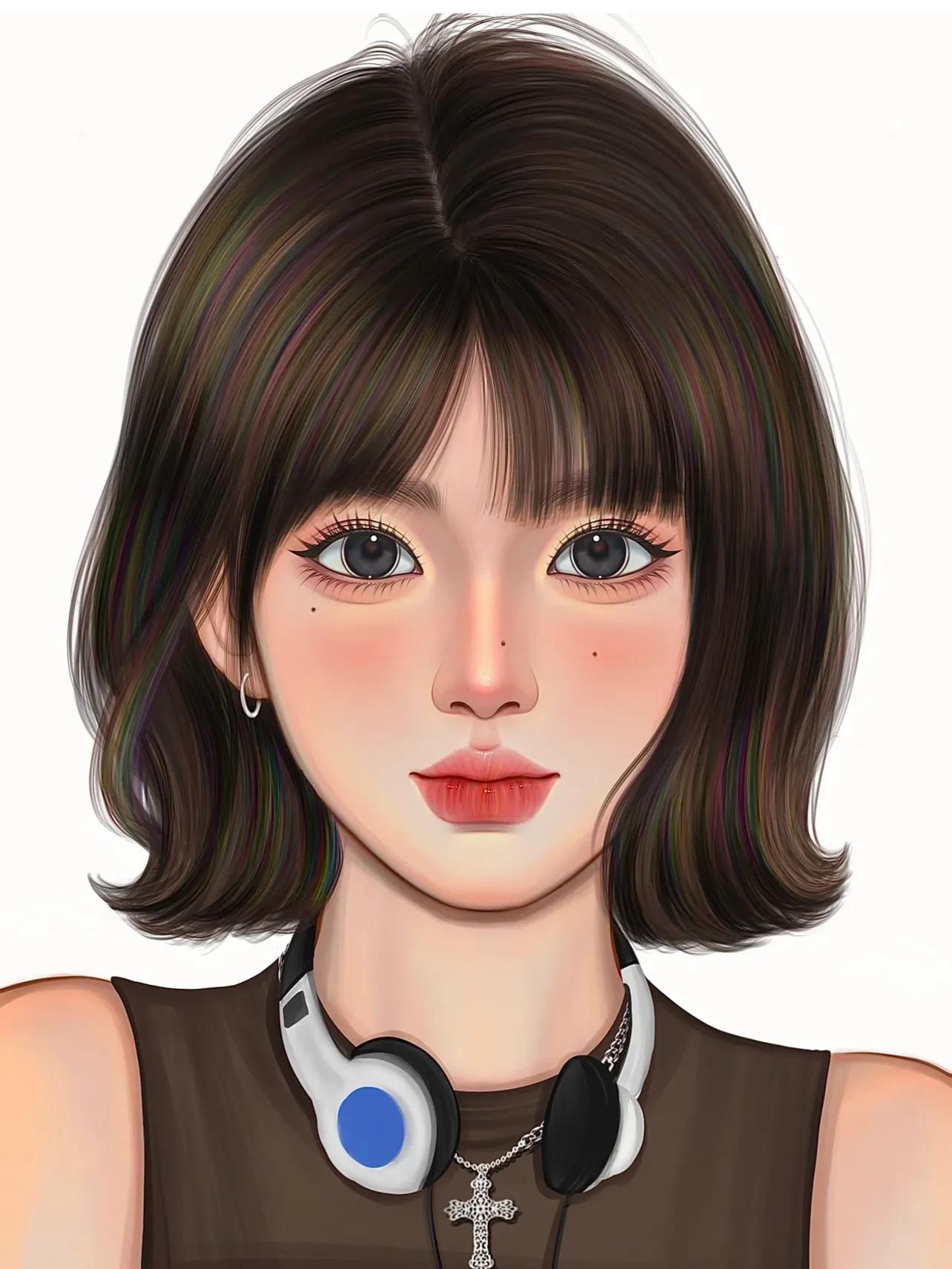 女生短发头像高冷霸气,女生短发头像冷酷帅气