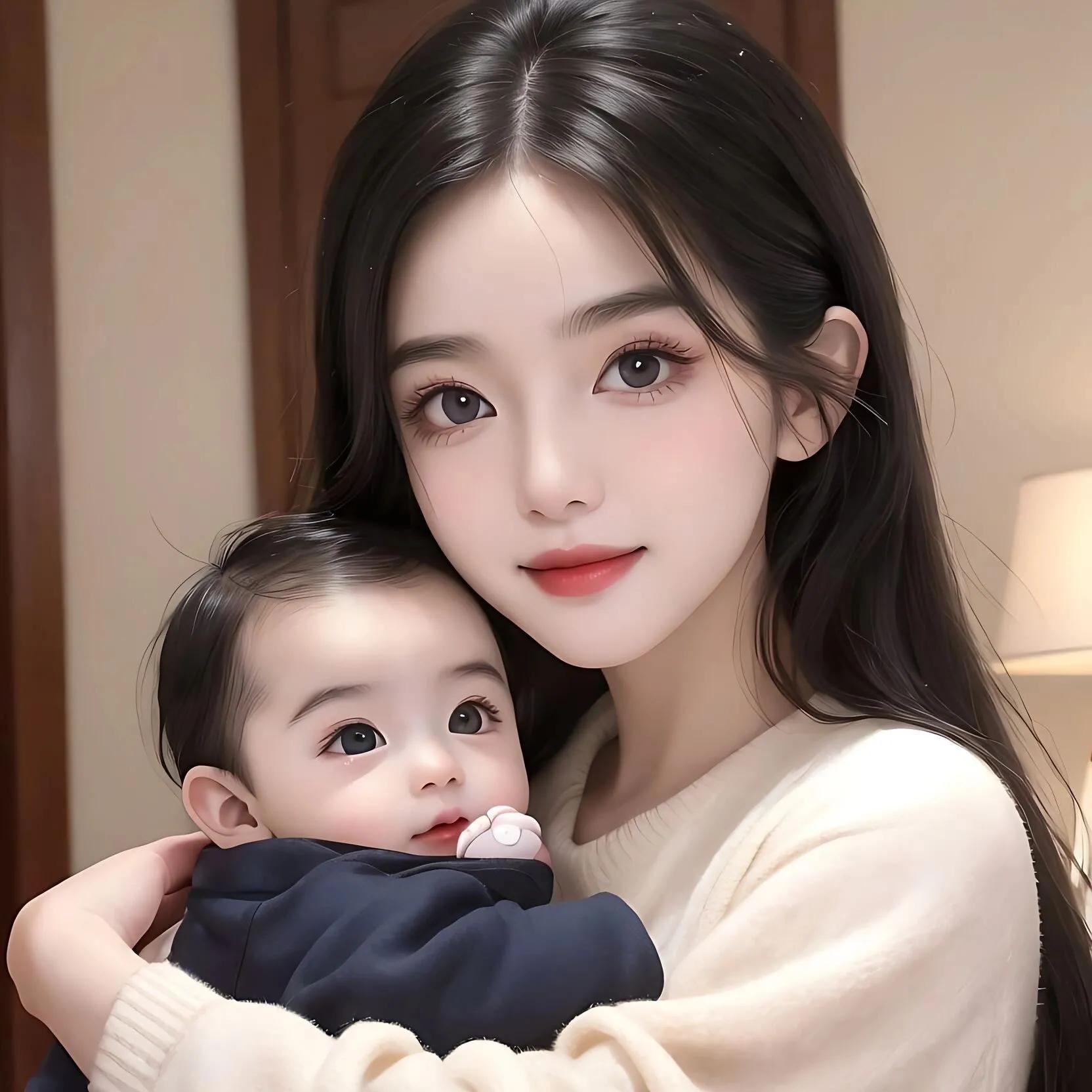 亲子准爸爸妈妈头像,亲子头像双胞胎男孩和妈妈