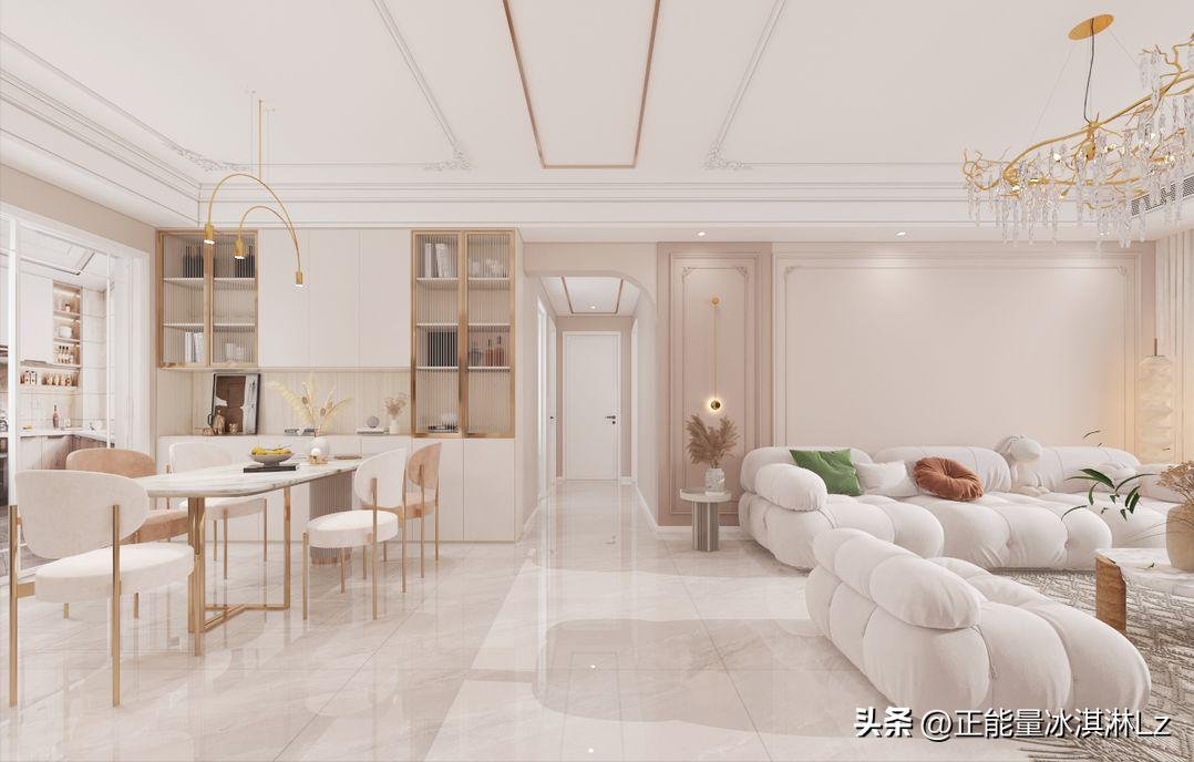 法式轻奢奶白,法式奶油系轻奢