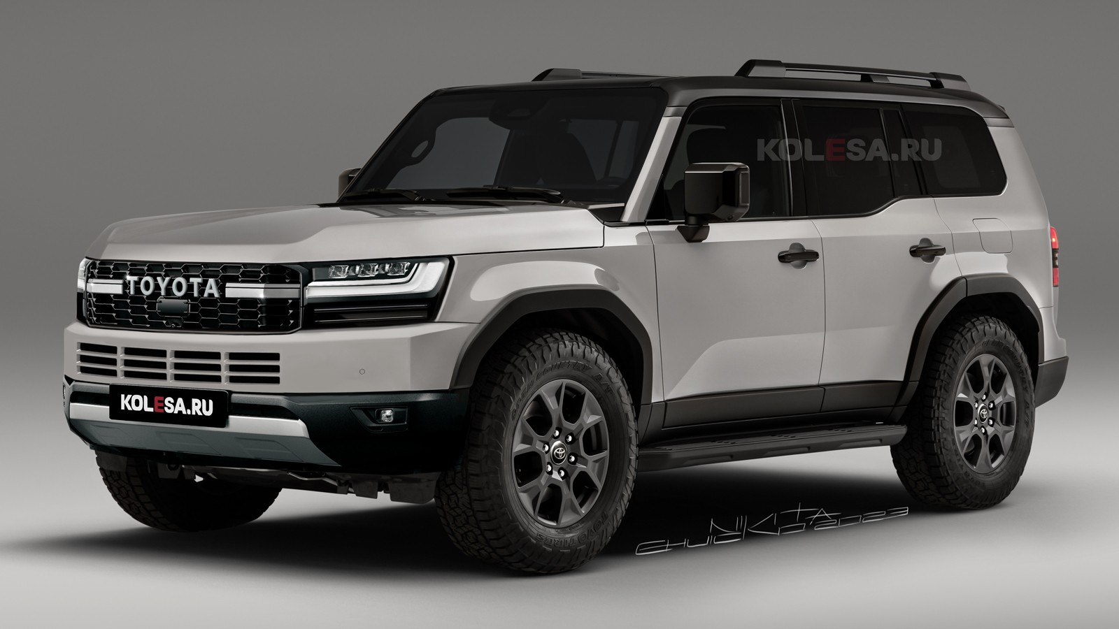 全新一代丰田普拉多实车曝光,新一代丰田普拉多渲染图曝光