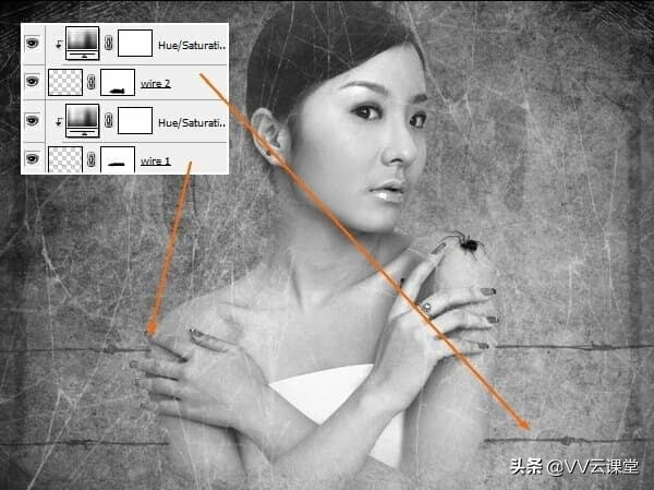 “痛苦”-创建这个怪异的抽象照片处理，百航之星vv云课堂教程