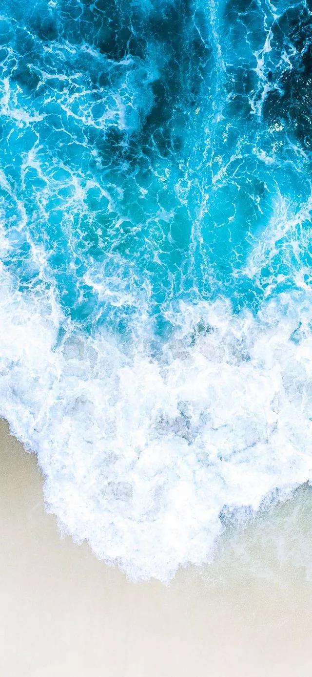 美丽的碧海蓝天壁纸,2018蓝色大海夏天壁纸