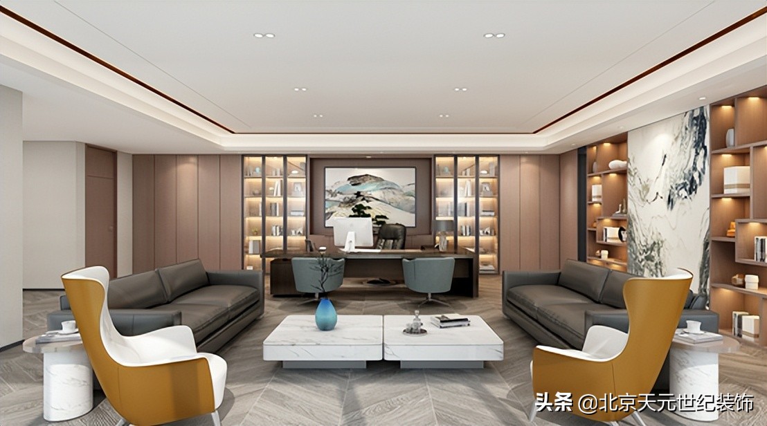 秦淮专业办公空间装饰设计案例,五华区写字楼装修设计案例