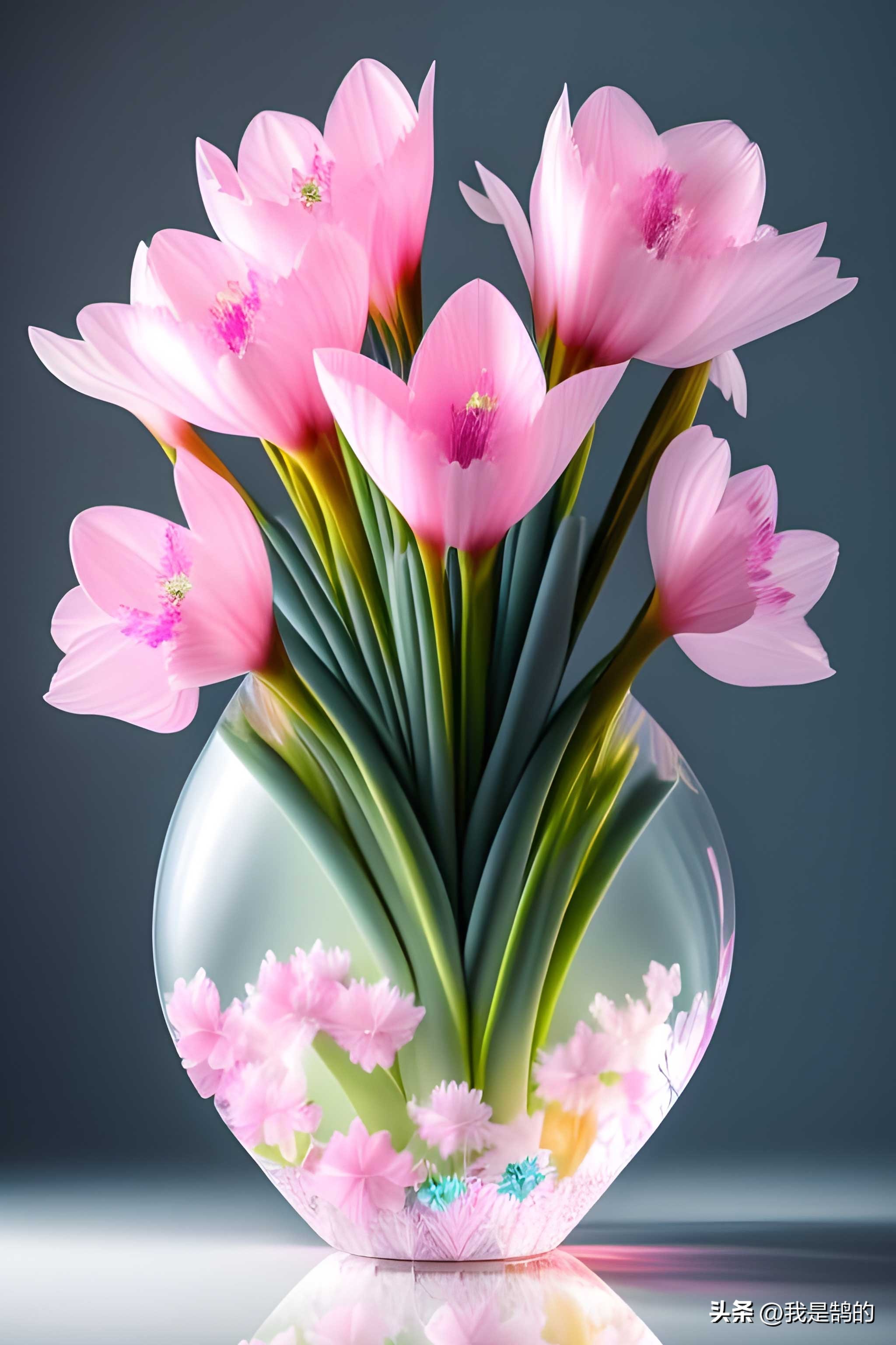 别具一格的水晶花图片,晶莹剔透的水晶花