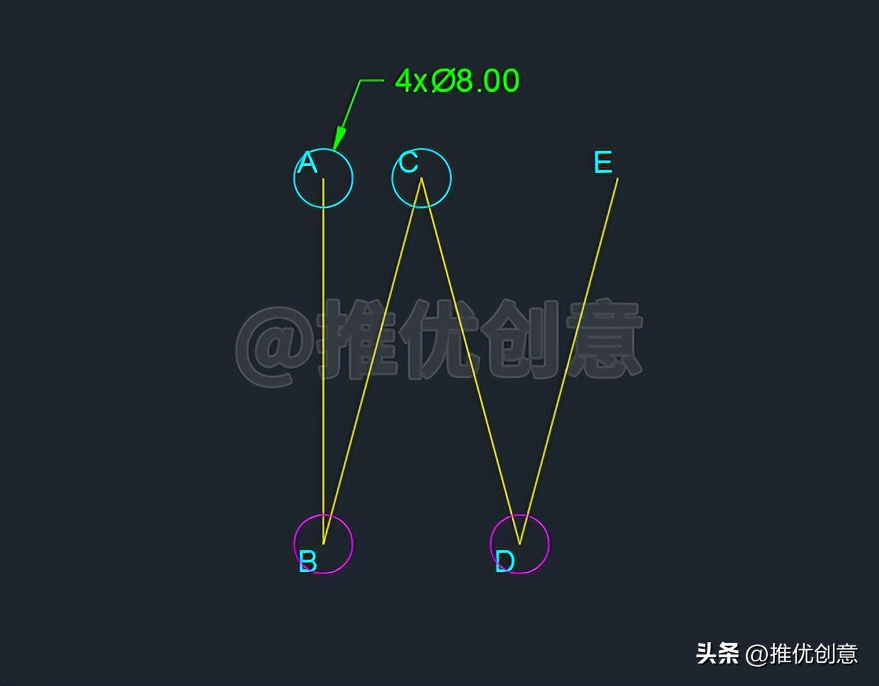 使用追踪定位、复制阵列绘制弹簧工程制图autocadcad教程CAD习题