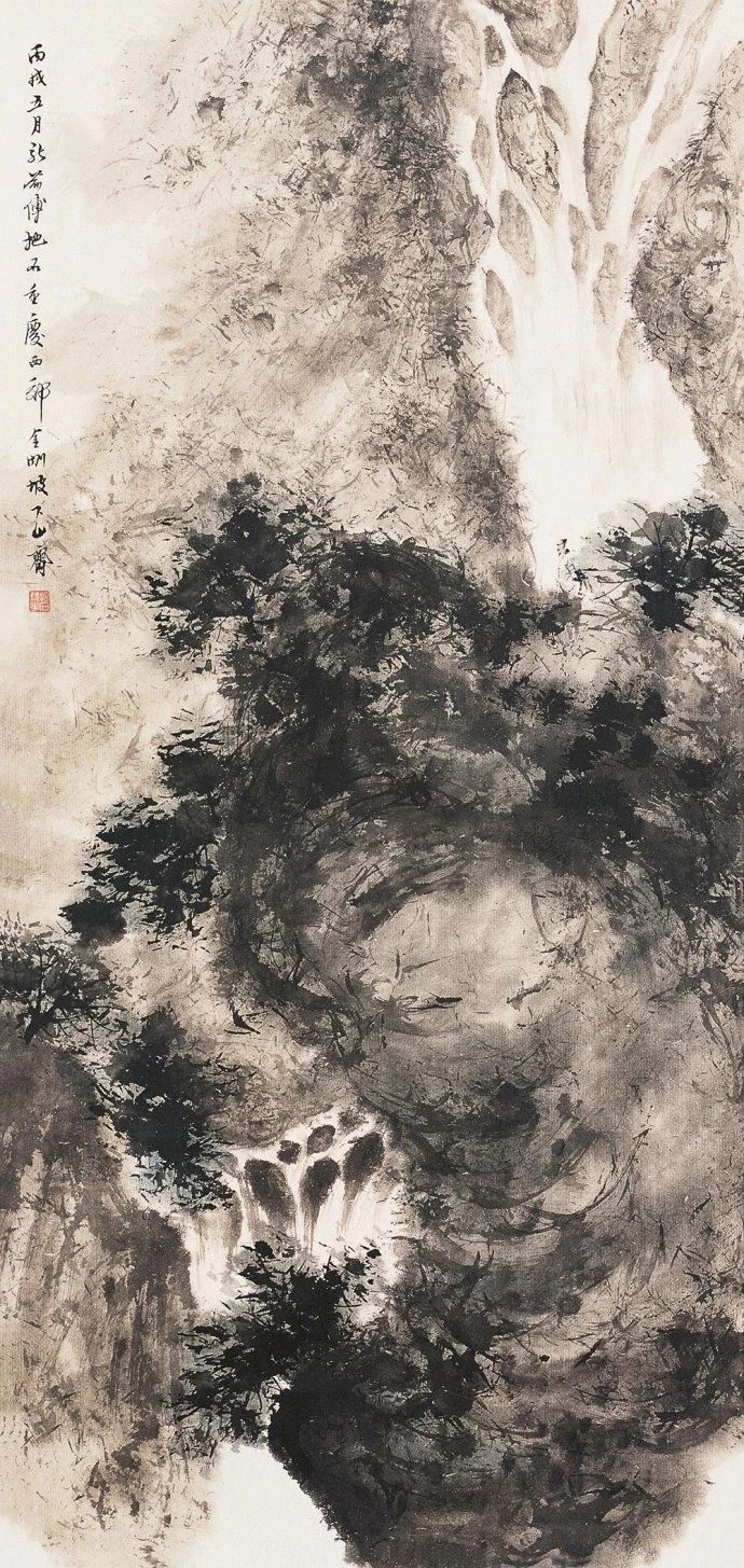 傅抱石山水画100幅欣赏,傅抱石山水画100幅高清图欣赏