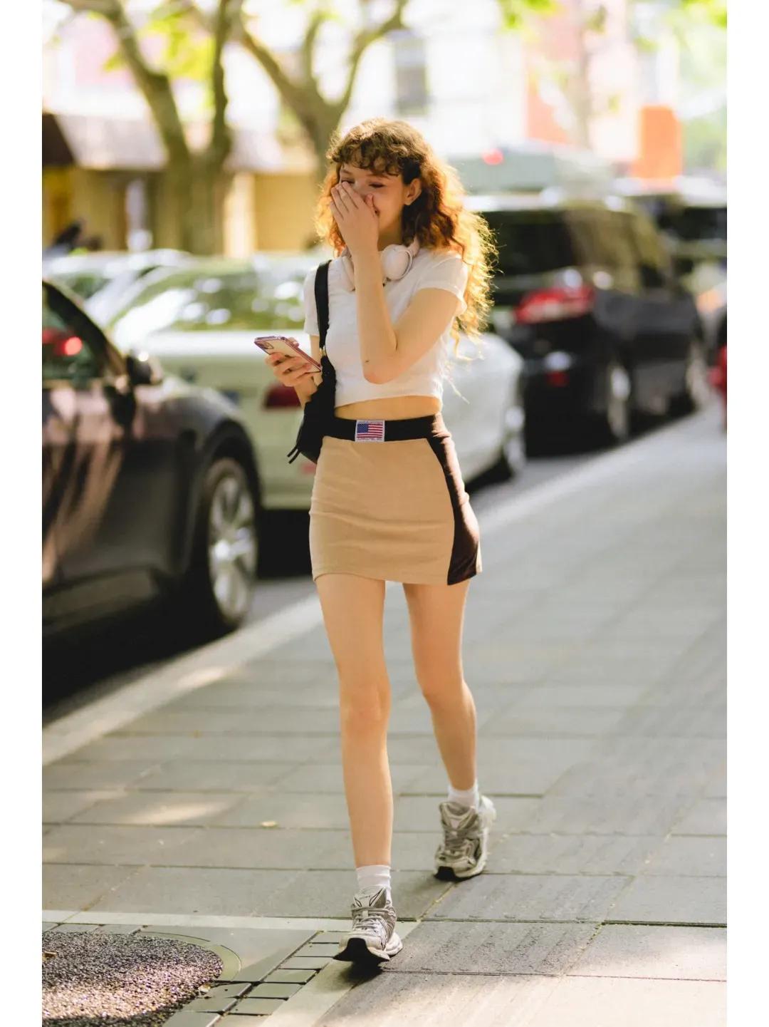 复古低腰裤直筒裤穿搭,时尚裤腰舒适有型