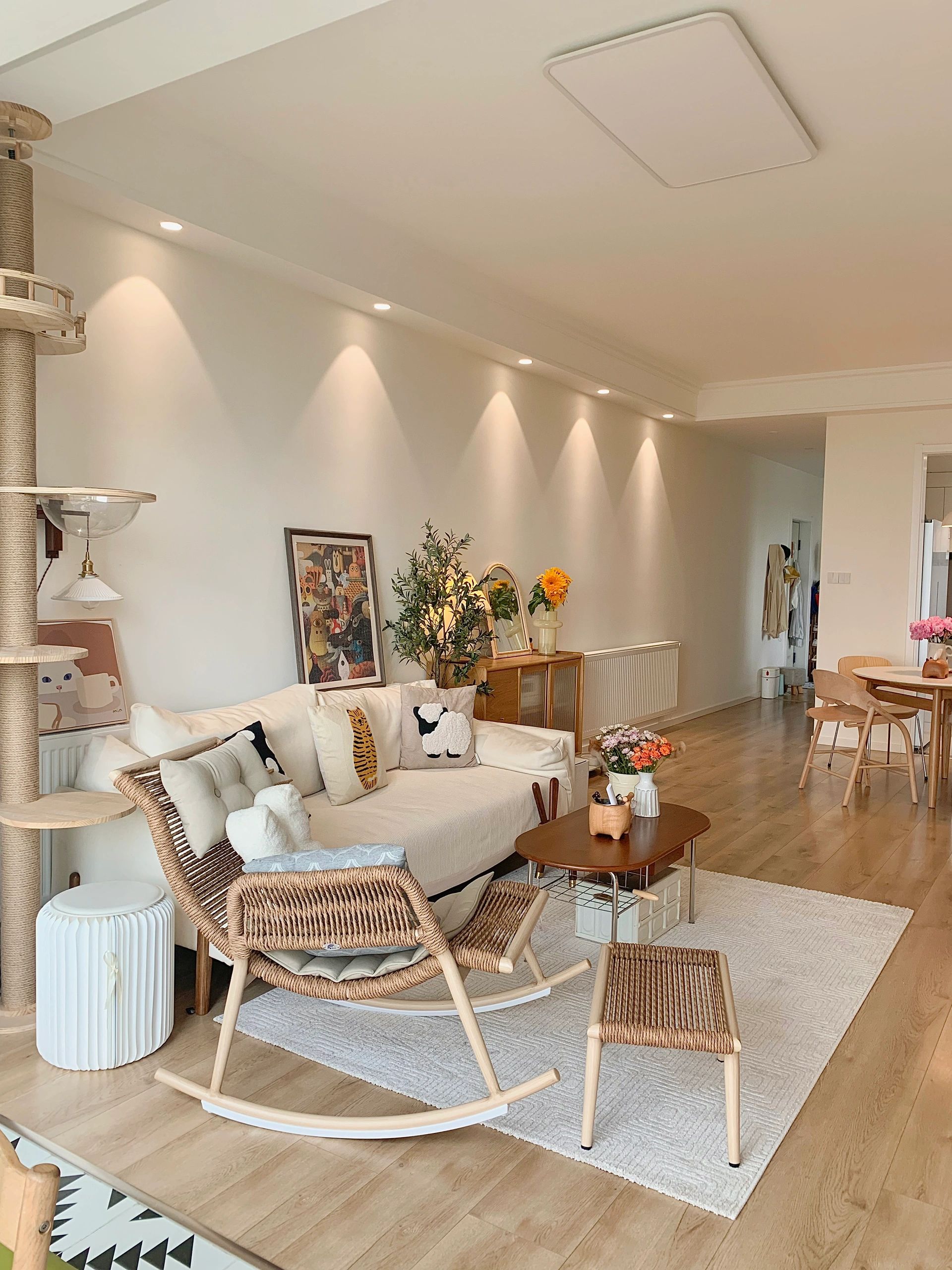 湖北女主拒绝“过度装修”，把128㎡家布置得简约又舒适，超羡慕