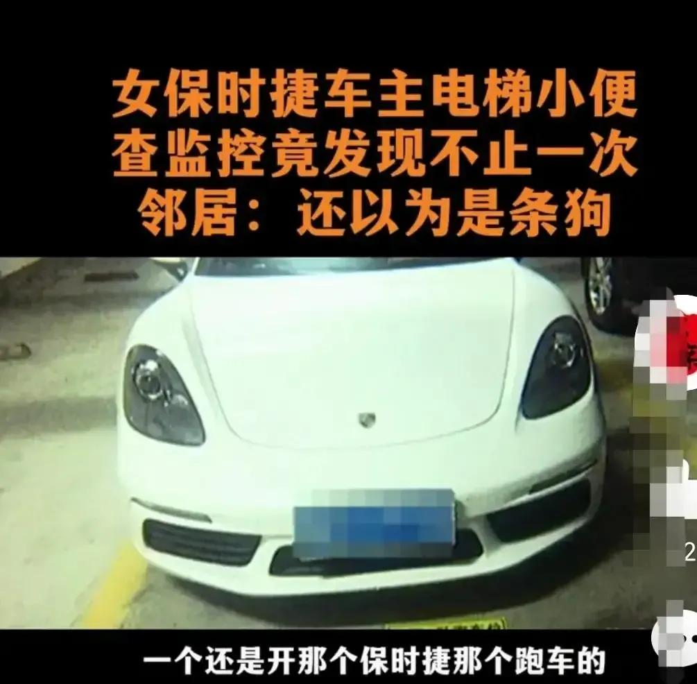 保时捷女子电梯视频,保时捷女子电梯