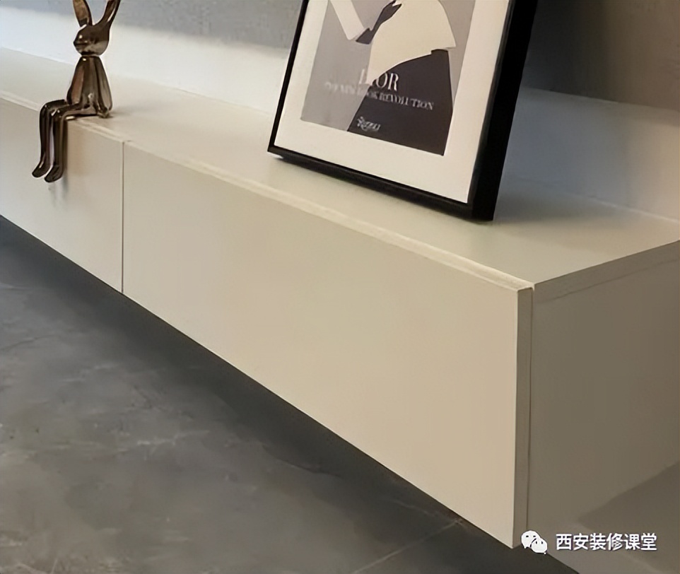 悬空电视柜离地20好还是30好,大理石极简悬空电视柜效果图大全