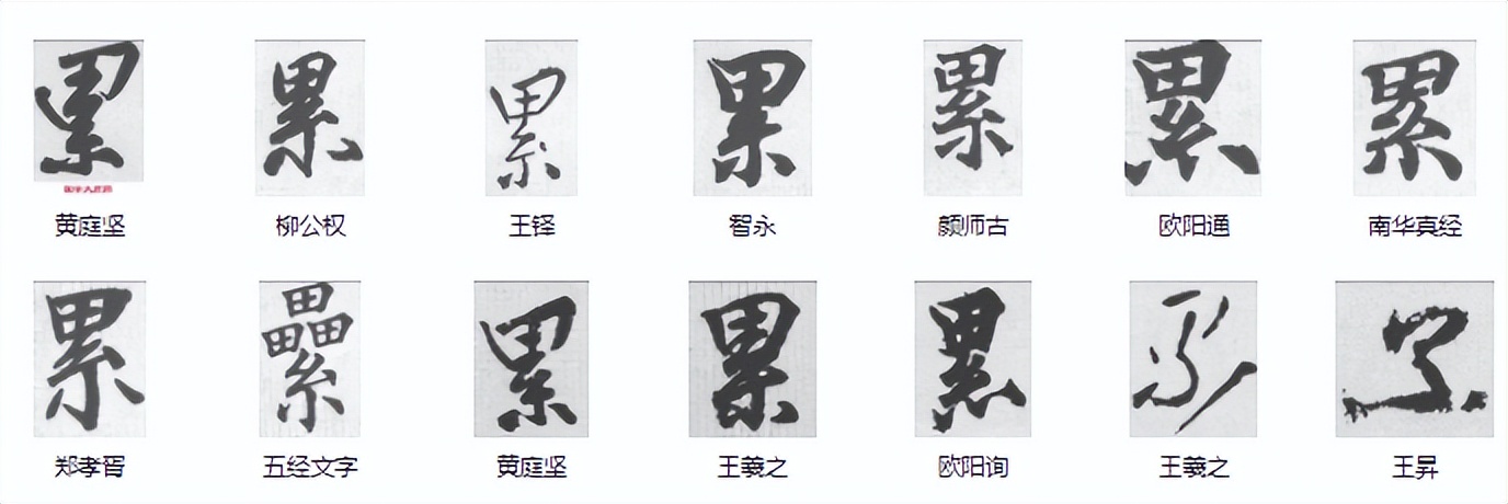 常用字范式之一二五