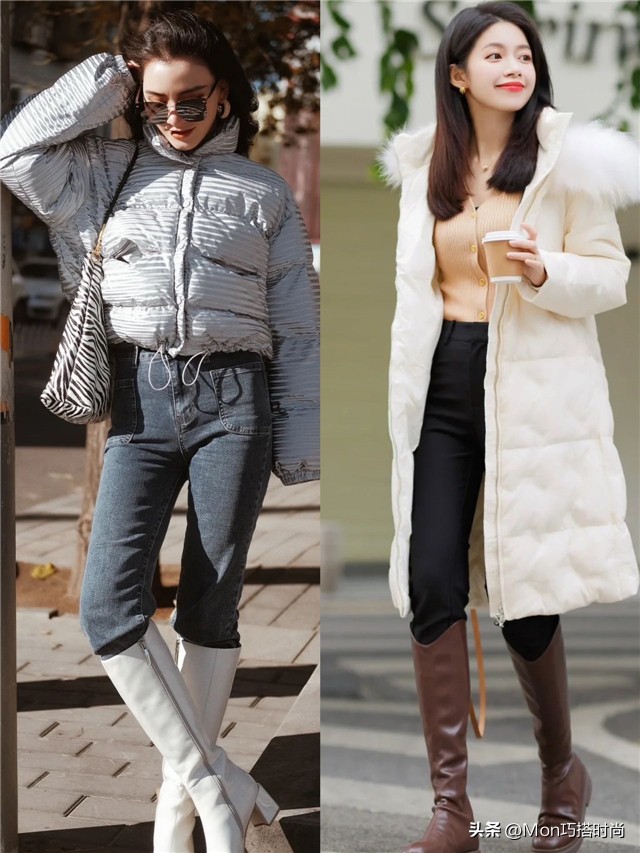 讲真，冬天还是穿“羽绒服”最舒适好看，配裙子裤子都够潮够有范