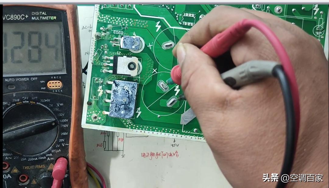 380v3匹柜式空调维修视频,变频空调无图纸电路板维修