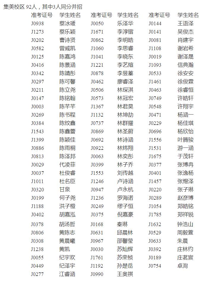 厦门市教育局校招名单公示,厦门市教育局公告公示