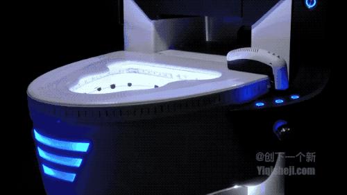 伸缩隐藏式马桶,可折叠的马桶设计