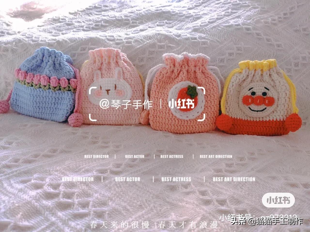 森系零钱包包钩织教程来喽，有图解呦