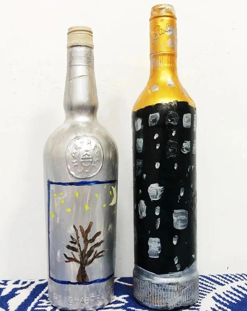 怎么把瓶子变废为宝做艺术品,废瓶子变废为宝图画