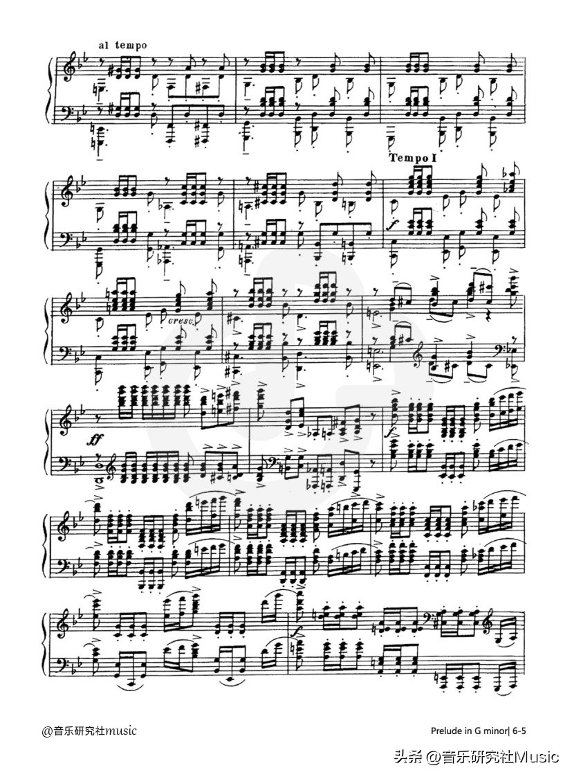 拉赫玛尼诺夫的g小调前奏曲钢琴,拉赫玛尼诺夫g小调前奏曲钢琴谱