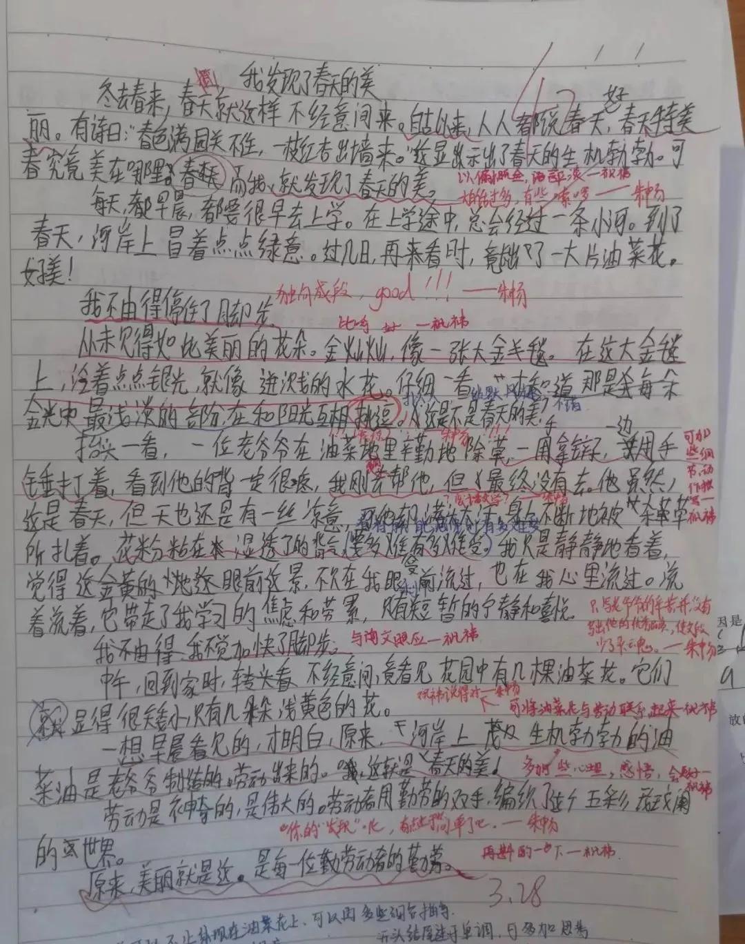 萍老师带你走进——作文修改盛宴