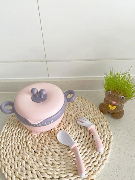 有它不怕宝宝吃饭慢了，冬日必备贝肽斯保温碗！