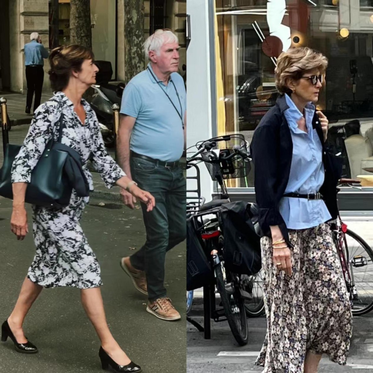 法国老年人穿搭,欧洲高级感老年人穿搭