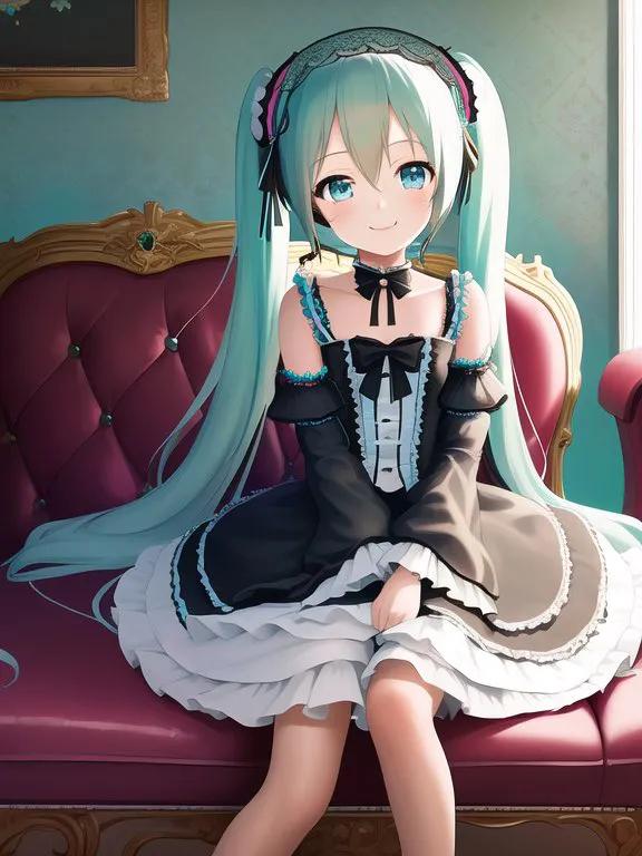 初音未来绘画教程可爱版,ai绘画未来少女