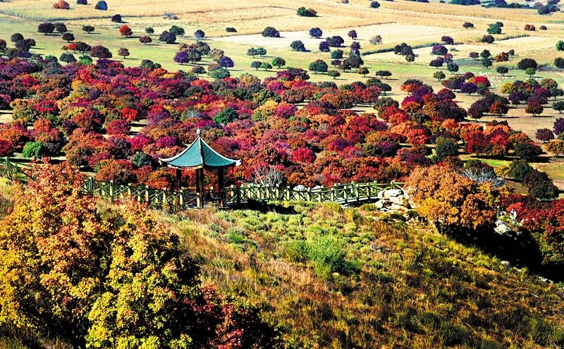 拍点景色,航拍发现深山